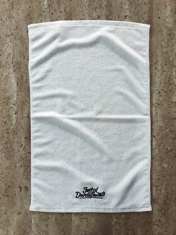 JD Gym Towel- White