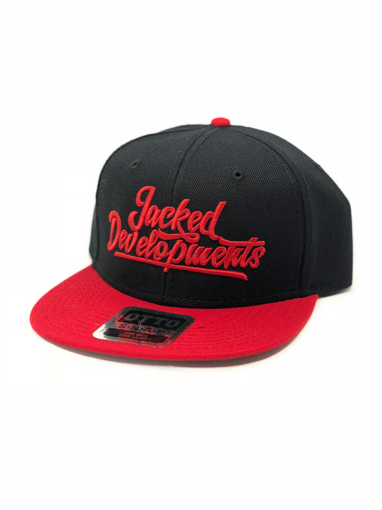 Black/Red retro snap back