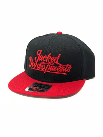 Black/Red retro snap back