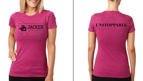 Exclusive Olympia "Unstoppable" JD Womens Tee - Pink